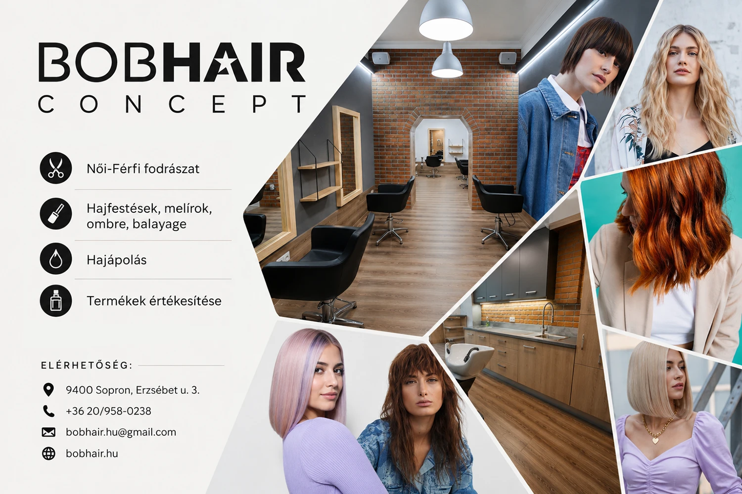 Bobhair Concept – Női és férfi fodrászat Sopronban