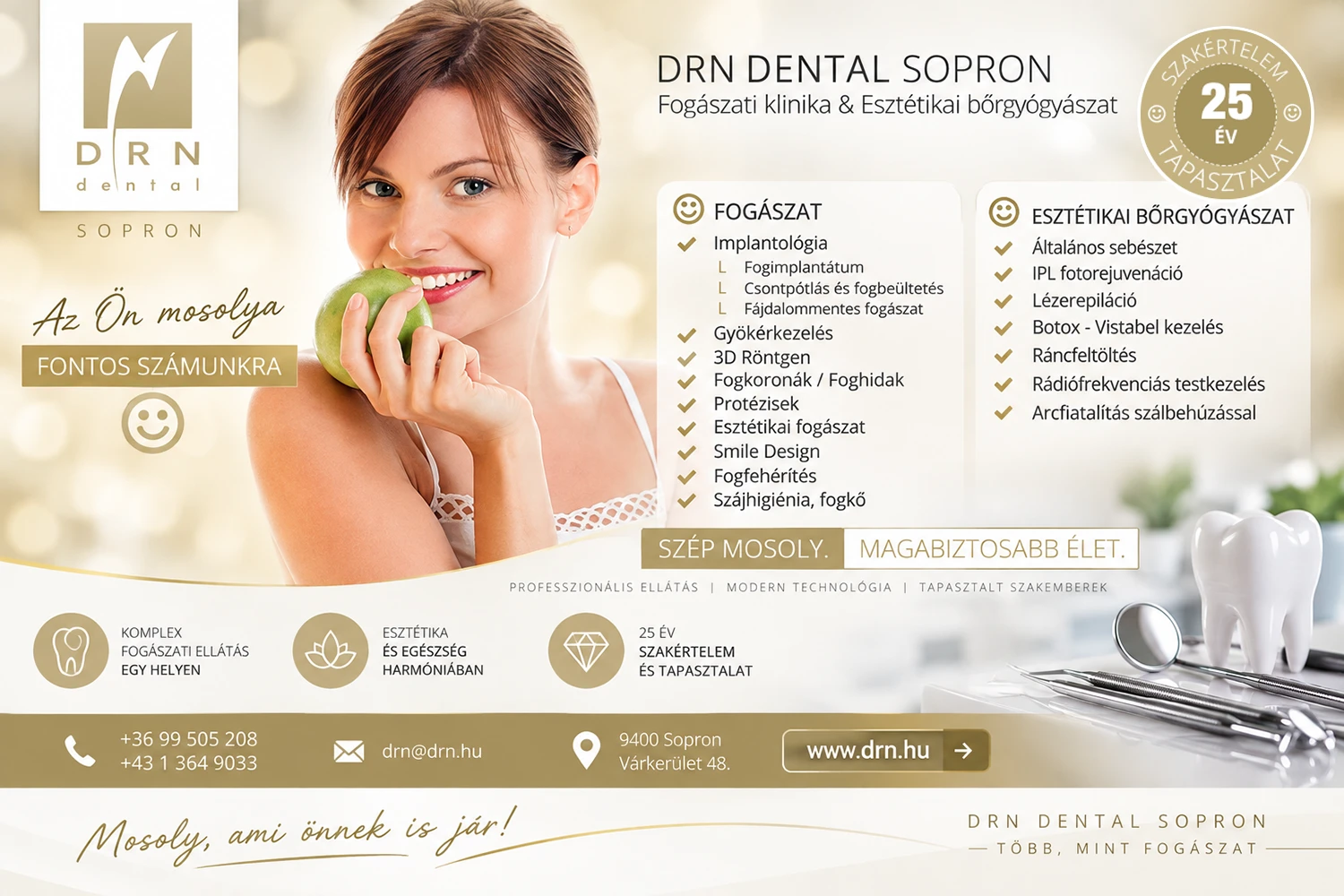 DRN Dental Sopron – Fogászati klinika és esztétikai bőrgyógyászat
