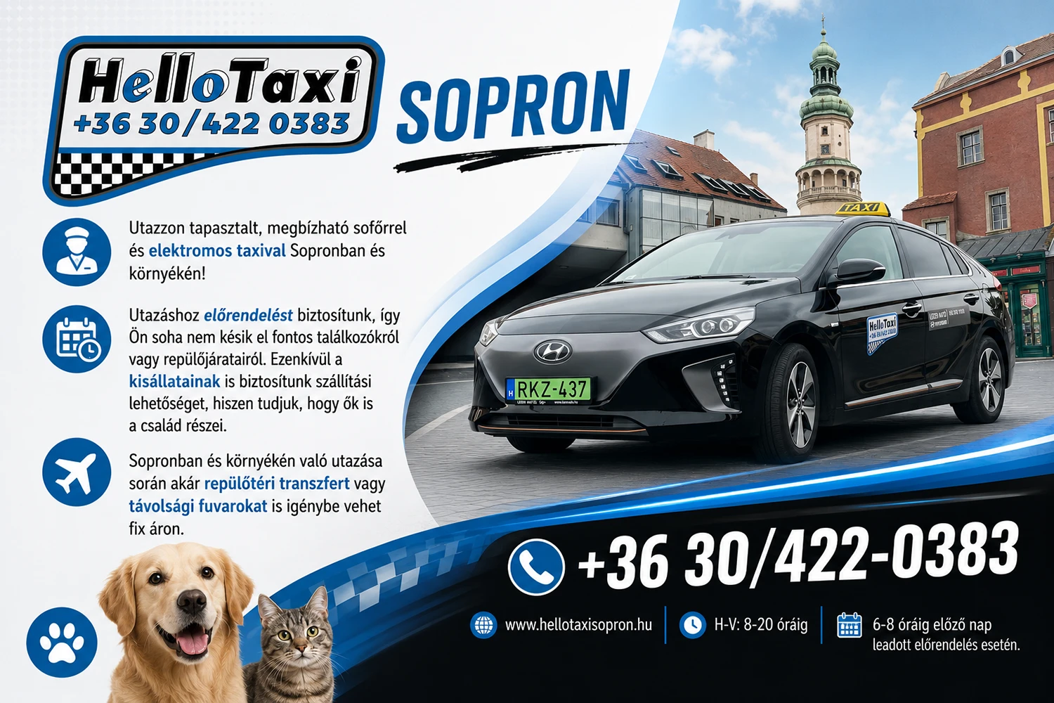 Hello Taxi Sopron – Elektromos taxi és transzfer