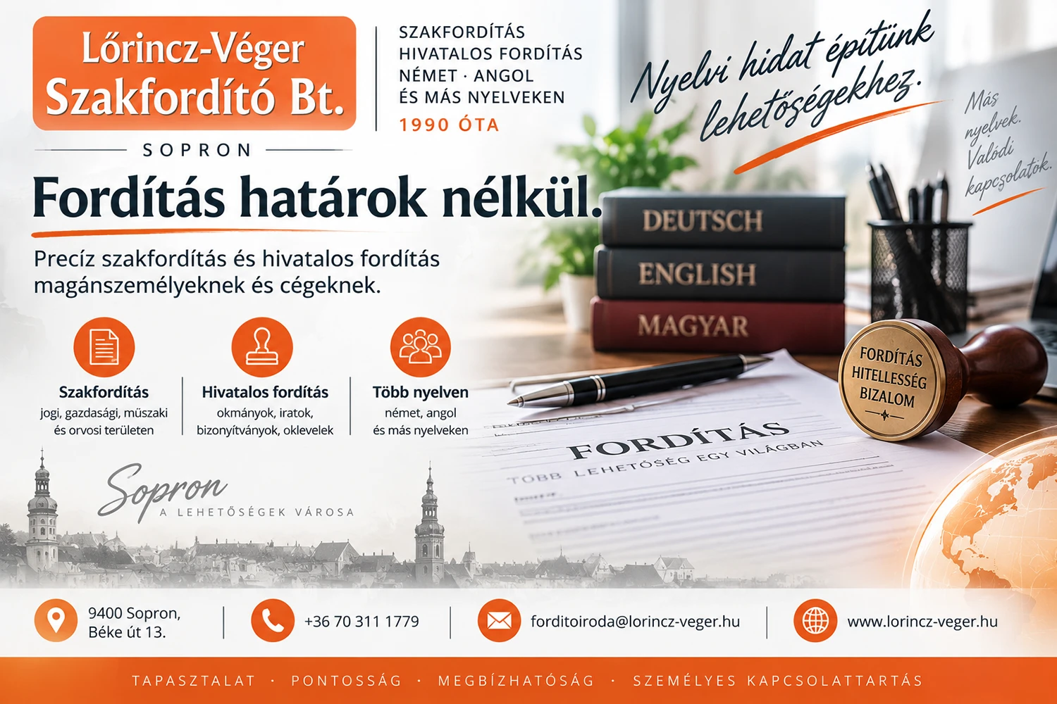 Lőrincz-Véger Szakfordító Bt. Sopron – Szakfordítás