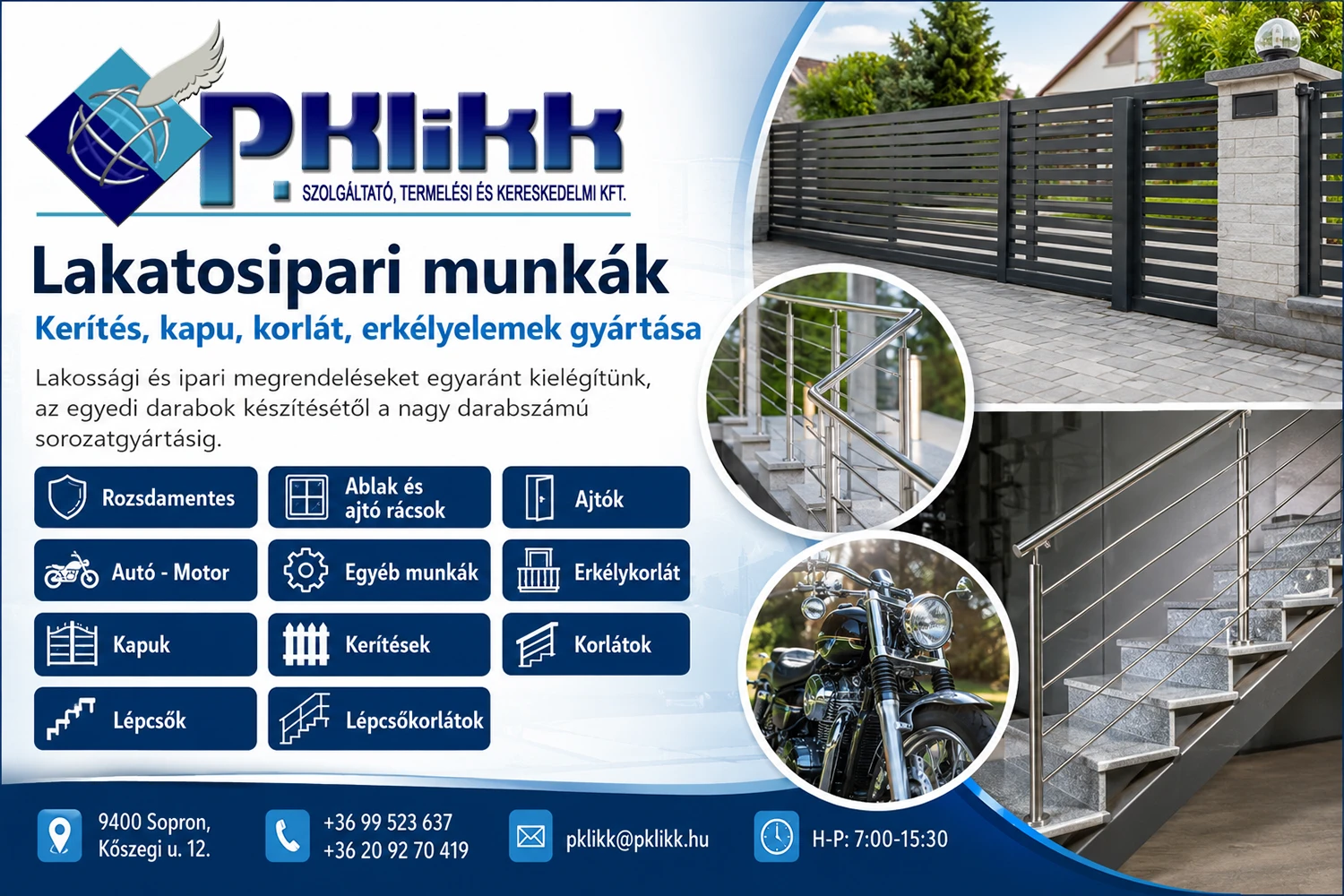 P.Klikk Kft. – Lakatosipari munkák Sopronban